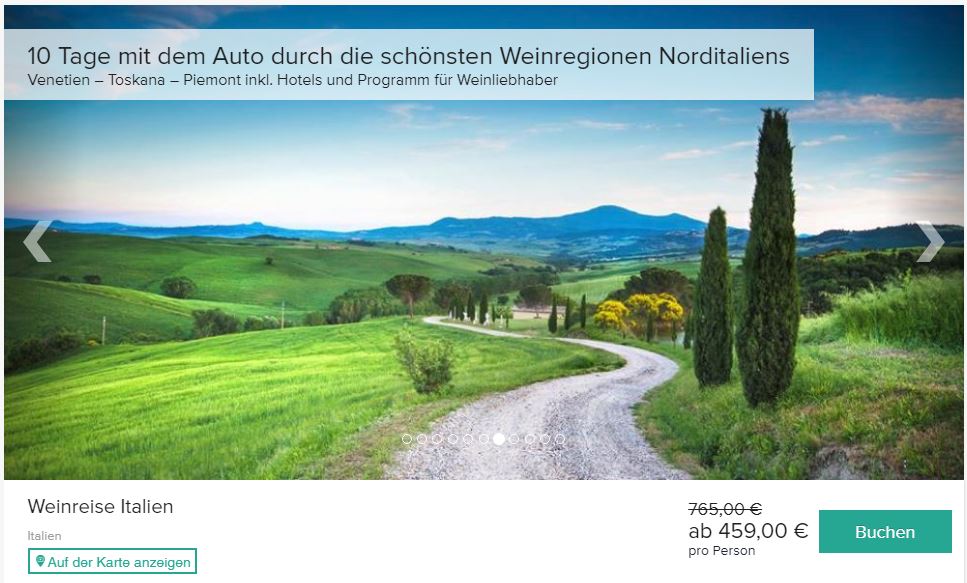 weinreise-italien0 Weinreise, ab 495 € – 10 Tage Weinreise durch die schönsten Weinregionen Norditaliens mit Halbpension und Weinproben