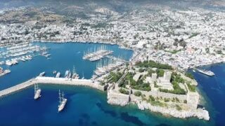 Havadan Bodrum Kalesi ve Bodrum Limanı