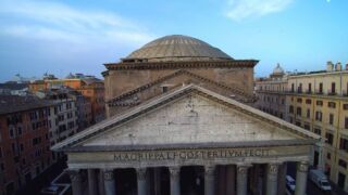 Rome, the Pantheon Aerial Tour (4k footage)