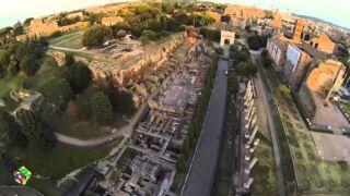Panoramica su Roma col drone