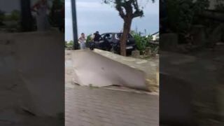 Numana colpita da maltempo