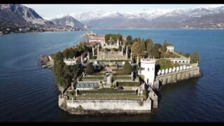 Lago Maggiore Stresa Isola Bella Isole Borromee Vista in Volo con Drone Spettacolo Video 4K Parte 1